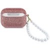 Etui Guess Glitter Pearl Strap do        AirPods Pro 3 różowy